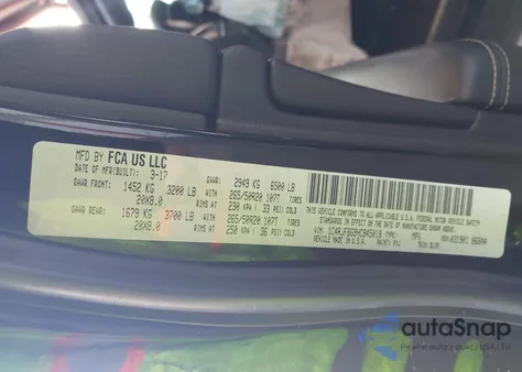 2017 Jeep Grand Cherokee Limited из США, поврежденный, VIN 1C4RJFBG9HC845019